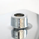 Modern chrome & gold square rainfall shower head bathroom by Decorbites