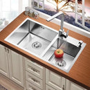 GobekUsa Brass Kitchen Sink Faucet 360 Swivel Mixer in Black - Single Handle
