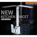 GobekUsa Brass Kitchen Sink Faucet 360 Swivel Mixer in Black - Single Handle