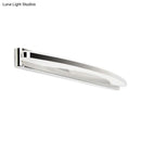 GobekUsa Chrome LED Arc Wall Light with Warm/White Acrylic Shade - Modern Vanity Lighting