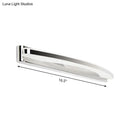GobekUsa Chrome LED Arc Wall Light with Warm/White Acrylic Shade - Modern Vanity Lighting