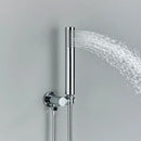GobekUsa Brass Shower Set with 2-Way Mixer and Handheld Spray - 8-16" Rain Shower Head