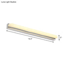 GobekUsa Contemporary LED Cylinder Bar Light in Nickel for Shower Room Vanity - Warm/White Light