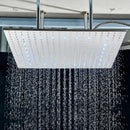 GobekUsa 24" Chrome LED Rain Shower Head Ceiling Mounted Top Sprayer & Arm