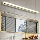 GobekUsa Chrome LED Bathroom Sconce Light with Modern Acrylic Design
