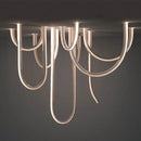GobekUsa LED U Shape Chandelier Pendant Lamp Dimmable Ceiling Light