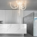 GobekUsa LED U Shape Chandelier Pendant Lamp Dimmable Ceiling Light