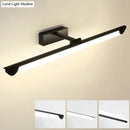 GobekUsa Modern LED Vanity Light Fixture - Swivelable Linear Acrylic Wall Mount Lamp for Bathrooms
