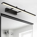 GobekUsa Modern Acrylic LED Vanity Lighting Fixture in Black/Chrome, 15"/19" Wide