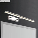 GobekUsa Modern Acrylic LED Vanity Lighting Fixture in Black/Chrome, 15"/19" Wide