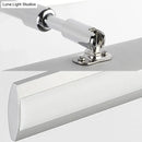 GobekUsa Modern Acrylic LED Vanity Lighting Fixture in Black/Chrome, 15"/19" Wide
