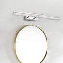 GobekUsa Contemporary LED Vanity Lighting in Chrome for Linear Shower Room Bath with Double Arm, Warm/White Light