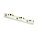 GobekUsa Waterproof LED Vanity Mirror Light with Acrylic Lampshade - Chrome Sconce Lamp in Warm/White Light