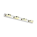 GobekUsa Waterproof LED Vanity Mirror Light with Acrylic Lampshade - Chrome Sconce Lamp in Warm/White Light