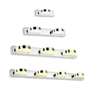 GobekUsa Waterproof LED Vanity Mirror Light with Acrylic Lampshade - Chrome Sconce Lamp in Warm/White Light