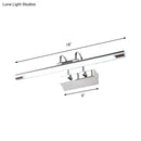 GobekUsa Cylindrical LED Wall Lamp in Contemporary Style - Acrylic and Metal, Nickel Finish, Warm/White Light - 18"/22