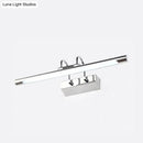 GobekUsa Cylindrical LED Wall Lamp in Contemporary Style - Acrylic and Metal, Nickel Finish, Warm/White Light - 18"/22