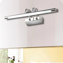GobekUsa Cylindrical LED Wall Lamp in Contemporary Style - Acrylic and Metal, Nickel Finish, Warm/White Light - 18"/22