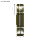 GobekUsa Modern Chrome LED Wall Lamp with Hollow Design and Warm/White Light