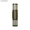 GobekUsa Modern Chrome LED Wall Lamp with Hollow Design and Warm/White Light