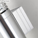 GobekUsa Modern Chrome LED Wall Lamp with Hollow Design and Warm/White Light