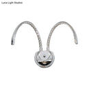GobekUsa Modern Chrome LED Wall Lamp with Symmetric Arch Design in Warm/White Light