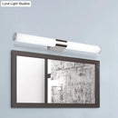 GobekUsa Modern Chrome LED Wall Vanity Light with Acrylic Tube and Warm/White Light, 18"/23.5"/31.5" Length
