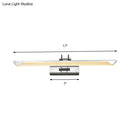 GobekUsa Ultra-Thin LED Nickel Wall Lamp for Bathroom - Simple Style, Warm/White Light (17"/23" Width)