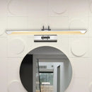 GobekUsa Ultra-Thin LED Nickel Wall Lamp for Bathroom - Simple Style, Warm/White Light (17"/23" Width)