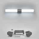 Modern chrome led wall light mirror bathroom sconce warm white by Decorbites