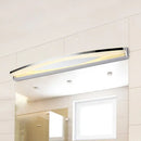 GobekUsa Sleek Modern Metal Vanity Lighting: Oval Shade LED Wall Light Sconce in Chrome, 15"/21" Dia, Warm/White Light