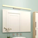 GobekUsa Contemporary LED Chrome Vanity Light with Streamlined Metal Shade for Bathroom