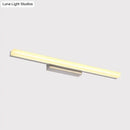 GobekUsa Contemporary LED Chrome Vanity Light with Streamlined Metal Shade for Bathroom