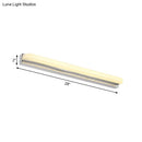 GobekUsa Modern LED Wall Mounted Vanity Light with Acrylic Shade, Chrome Sconce Lighting in Warm/White, 16.5"/20.5" W