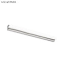 GobekUsa Modern LED Wall Mounted Vanity Light with Acrylic Shade, Chrome Sconce Lighting in Warm/White, 16.5"/20.5" W