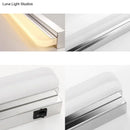 GobekUsa Modern LED Wall Mounted Vanity Light with Acrylic Shade, Chrome Sconce Lighting in Warm/White, 16.5"/20.5" W