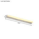 GobekUsa Modern LED Wall Mounted Vanity Light with Acrylic Shade, Chrome Sconce Lighting in Warm/White, 16.5"/20.5" W