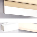 GobekUsa Modern LED Wall Sconce with Acrylic Shade, Chrome Finish, Rectangular Vanity Lighting in Warm/White Light - 16.5"/24.5" Dia