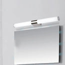 GobekUsa Modern Chrome LED Wall Vanity Light with Acrylic Tube and Warm/White Light, 18"/23.5"/31.5" Length