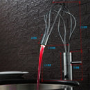 GobekUsa LED Waterfall Bathroom Faucet Chrome Basin Mixer Tap Single Handle