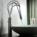 GobekUsa LED Waterfall Bathroom Faucet Chrome Basin Mixer Tap Single Handle