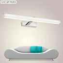 GobekUsa Minimalist White Rod Acrylic LED Wall Lamp - Bathroom Vanity Light