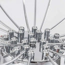Modern chrome metal led chandelier starburst living room light by Decorbites