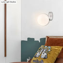 GobekUsa 6"/8" Round Ball Wall Sconce Modern Style Milk Glass Living Room Light, Wall Mounted Lamp with Silver Finish