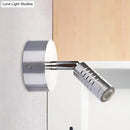 GobekUsa Modern Mini Tubed LED Wall Lamp- Bathroom Chrome Sconce Light Fixture in Warm/White Lighting