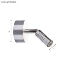 GobekUsa Modern Mini Tubed LED Wall Lamp- Bathroom Chrome Sconce Light Fixture in Warm/White Lighting