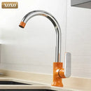 GobekUsa Brass Single Handle Kitchen Faucet Mixer Tap with 360° Rotation