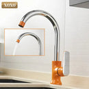 GobekUsa Brass Single Handle Kitchen Faucet Mixer Tap with 360° Rotation