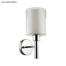 GobekUsa Minimalistic Metal Pencil Arm Sconce - 1 Head Wall Mount Light Fixture in Chrome for Stairway