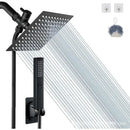 GobekUsa Black Full Shower System Set with Rain Pressure Spray Head and Faucet Panel